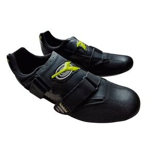 Diadora Elite Road Cycling Shoes Mens 9 Black Neon Yellow 111055 09 NWB